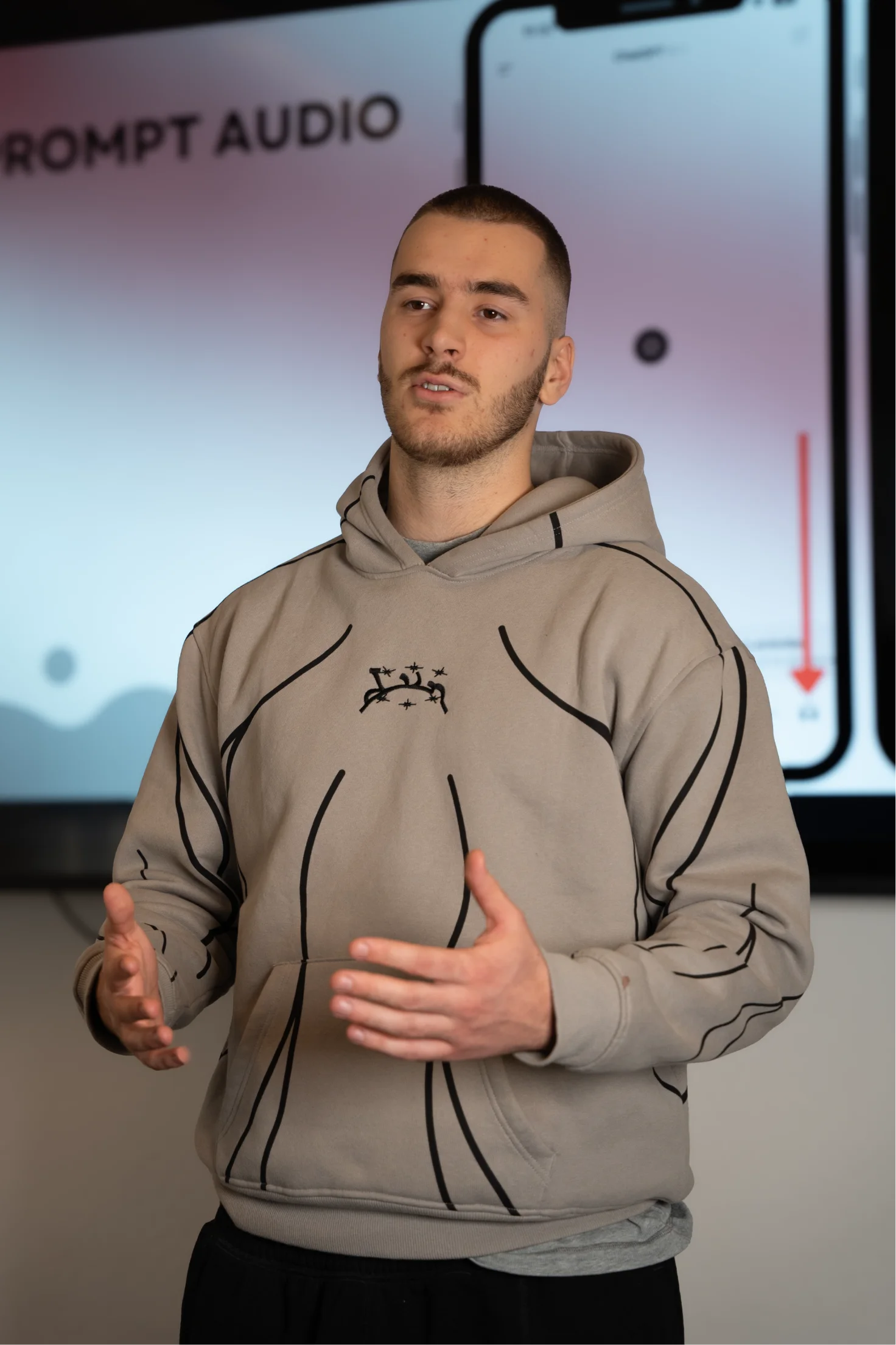 Social media content creation session